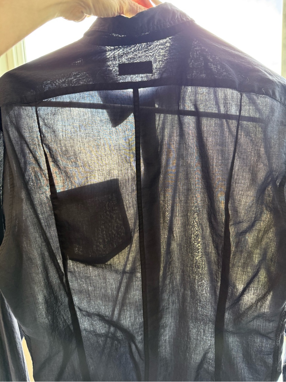 Dries Van Noten navy blue button up shirt - Picture 10 of 11